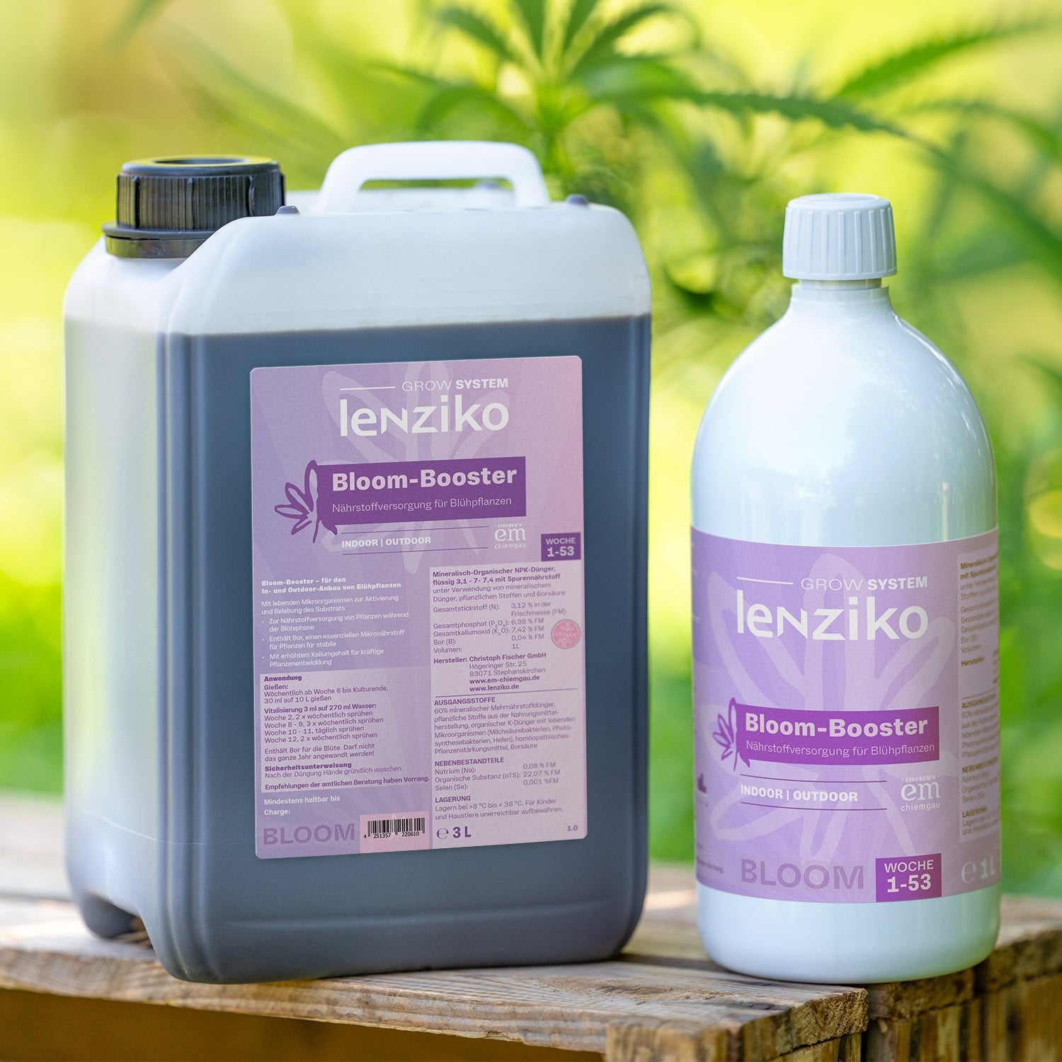Lenziko Bloom Booster 3L und 1L Gebinde
